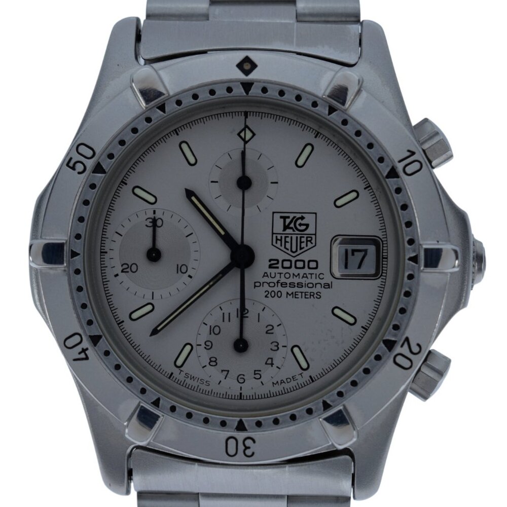 RARE Men's Tag Heuer 2000 Series 38mm Stainless Steel Auto LWO 283 Watch 162.206